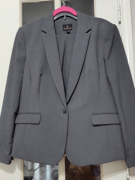 Worthington Jackets & Blazers - Worthington Classic Charcoal Gray Single-Button Tailored Blazer, Sz 18